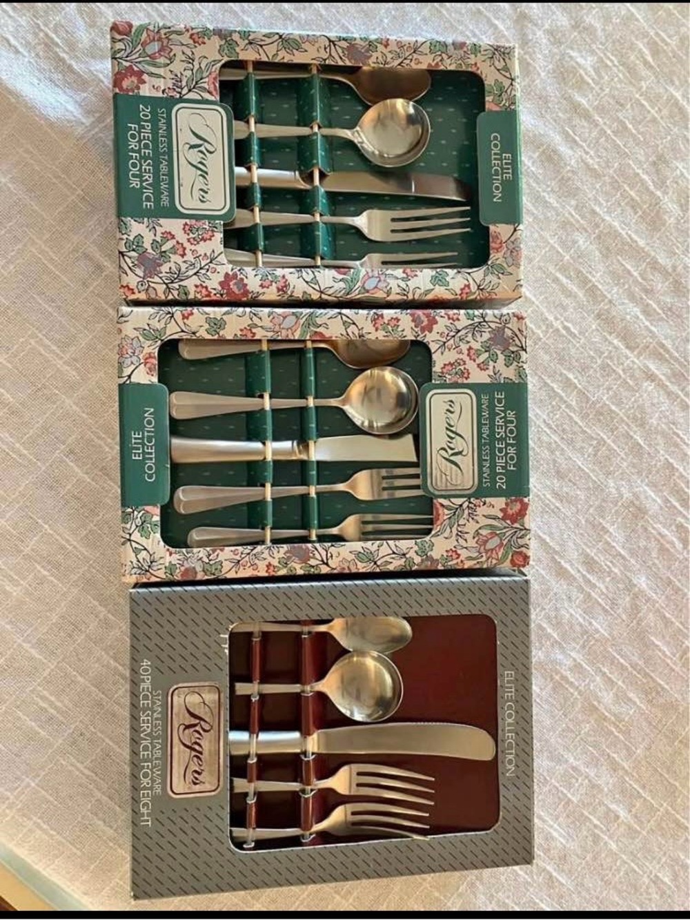 Rogers Elite Collection Stainless Tableware 80-Piece Set